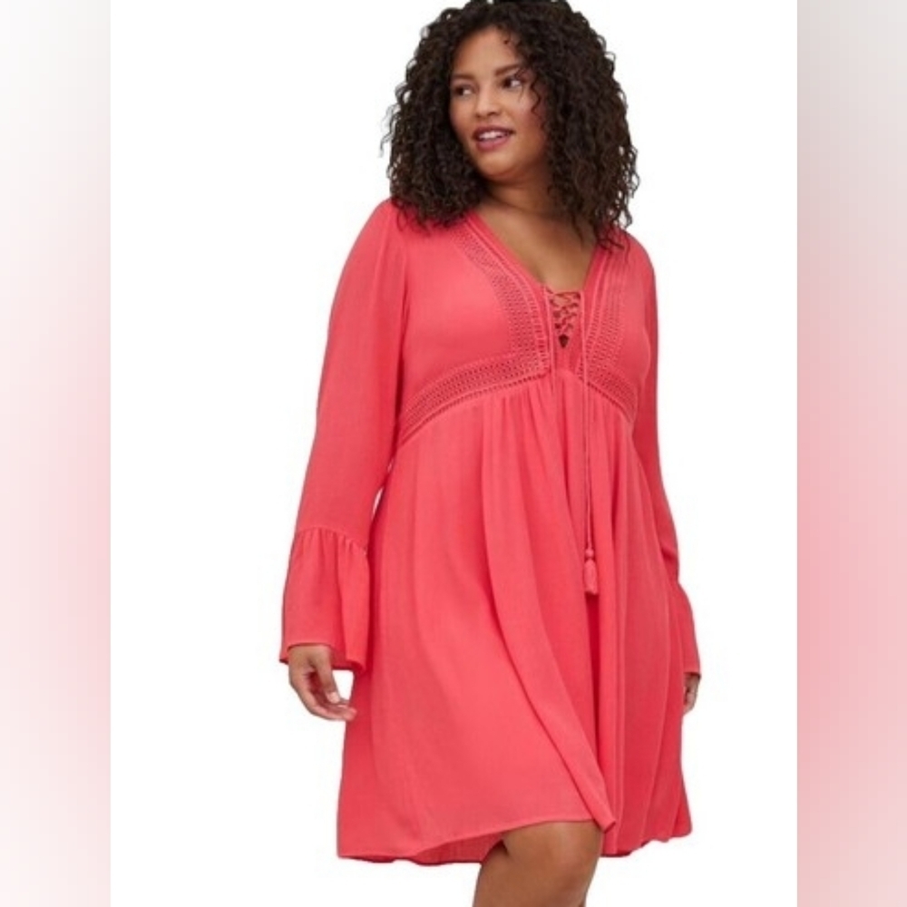 Torrid Mini Gauze Skater Dress